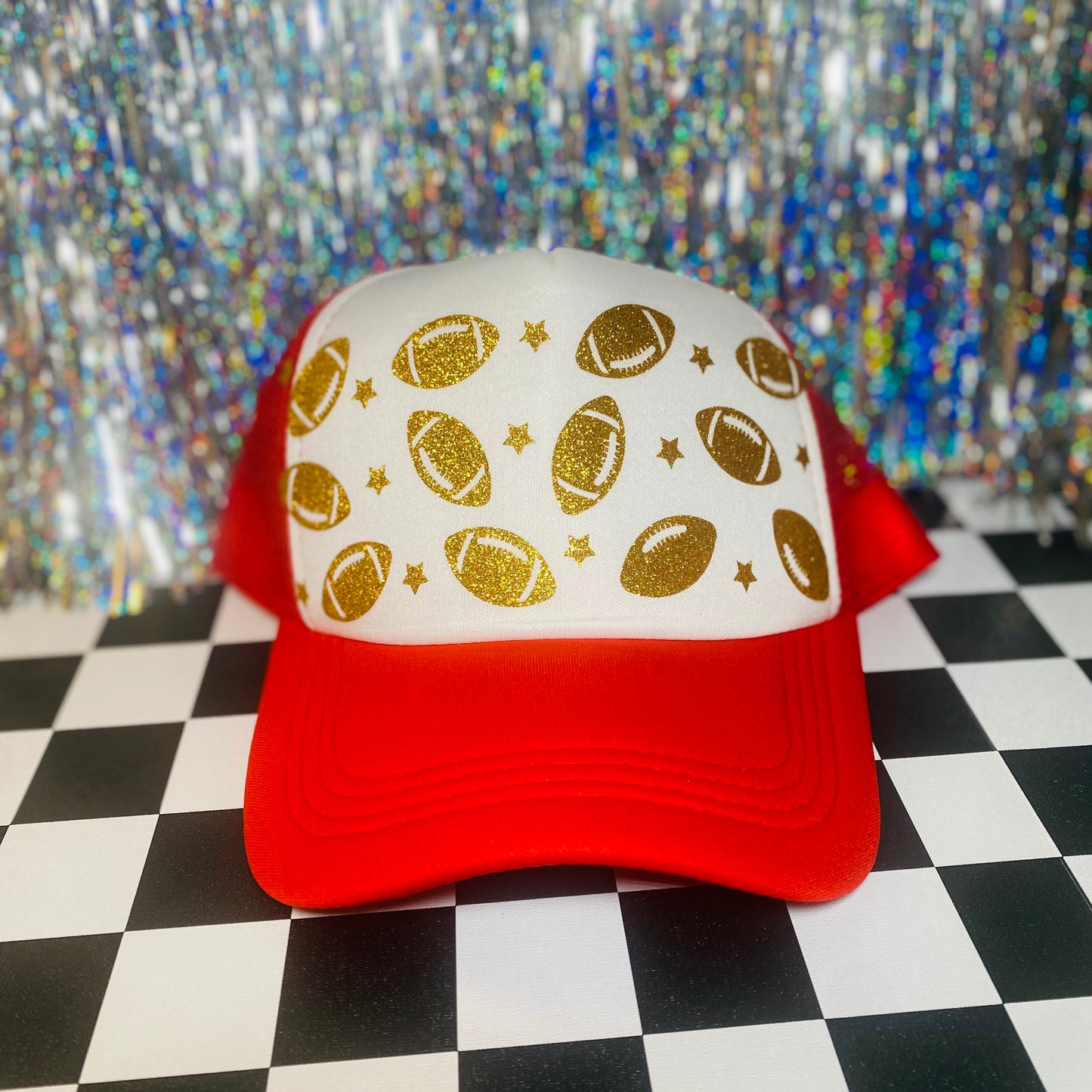 Football Glitter Hat Transfer