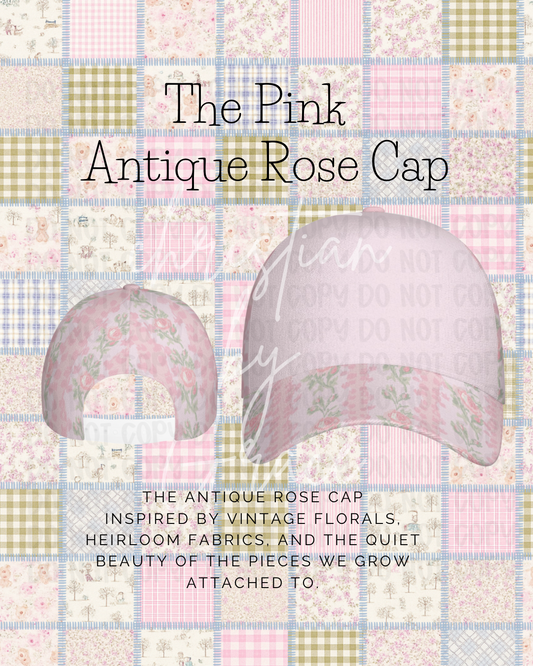 The pink antique rose cap ~ Pre~order 