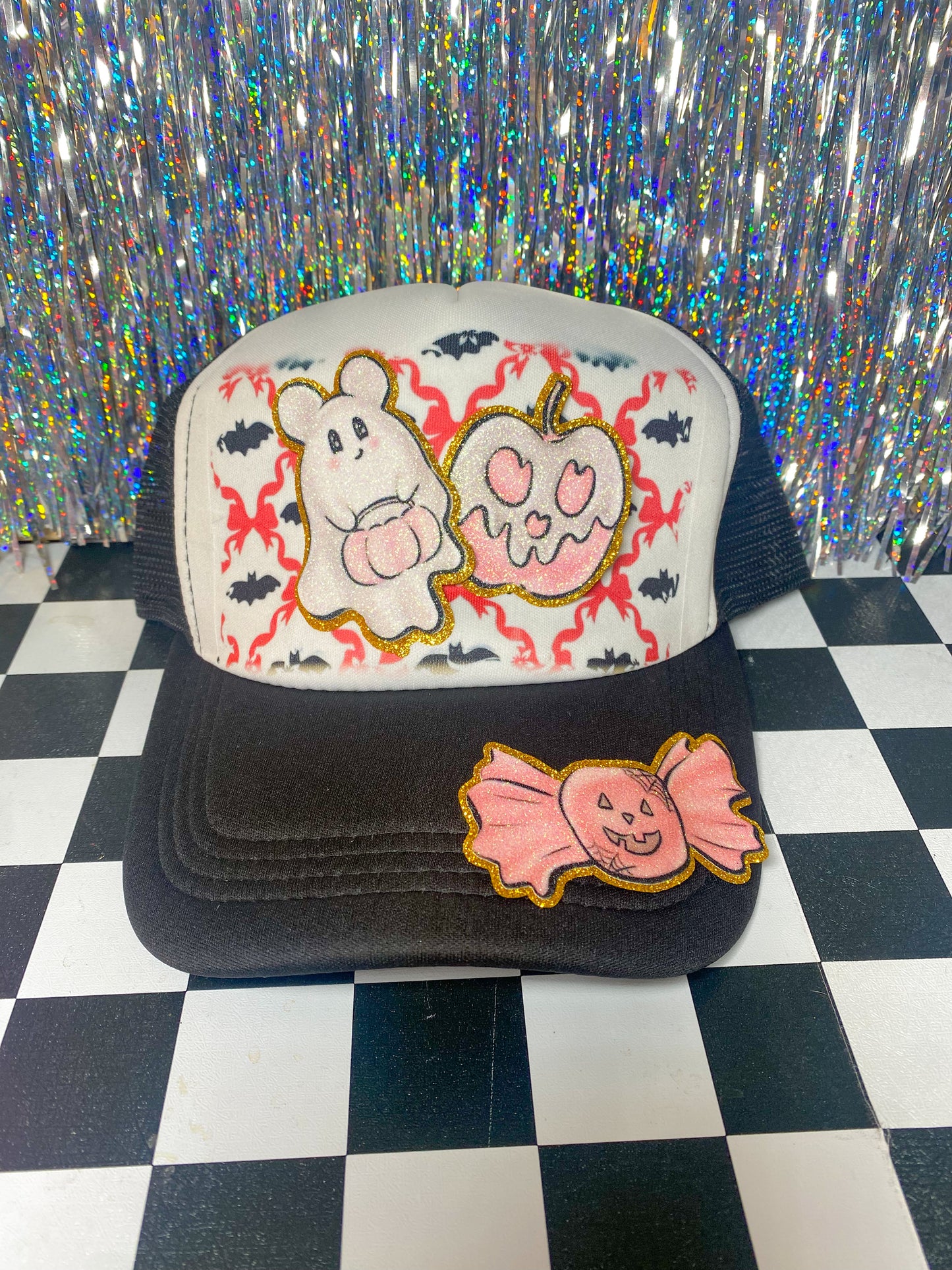 Pink Halloween Patches