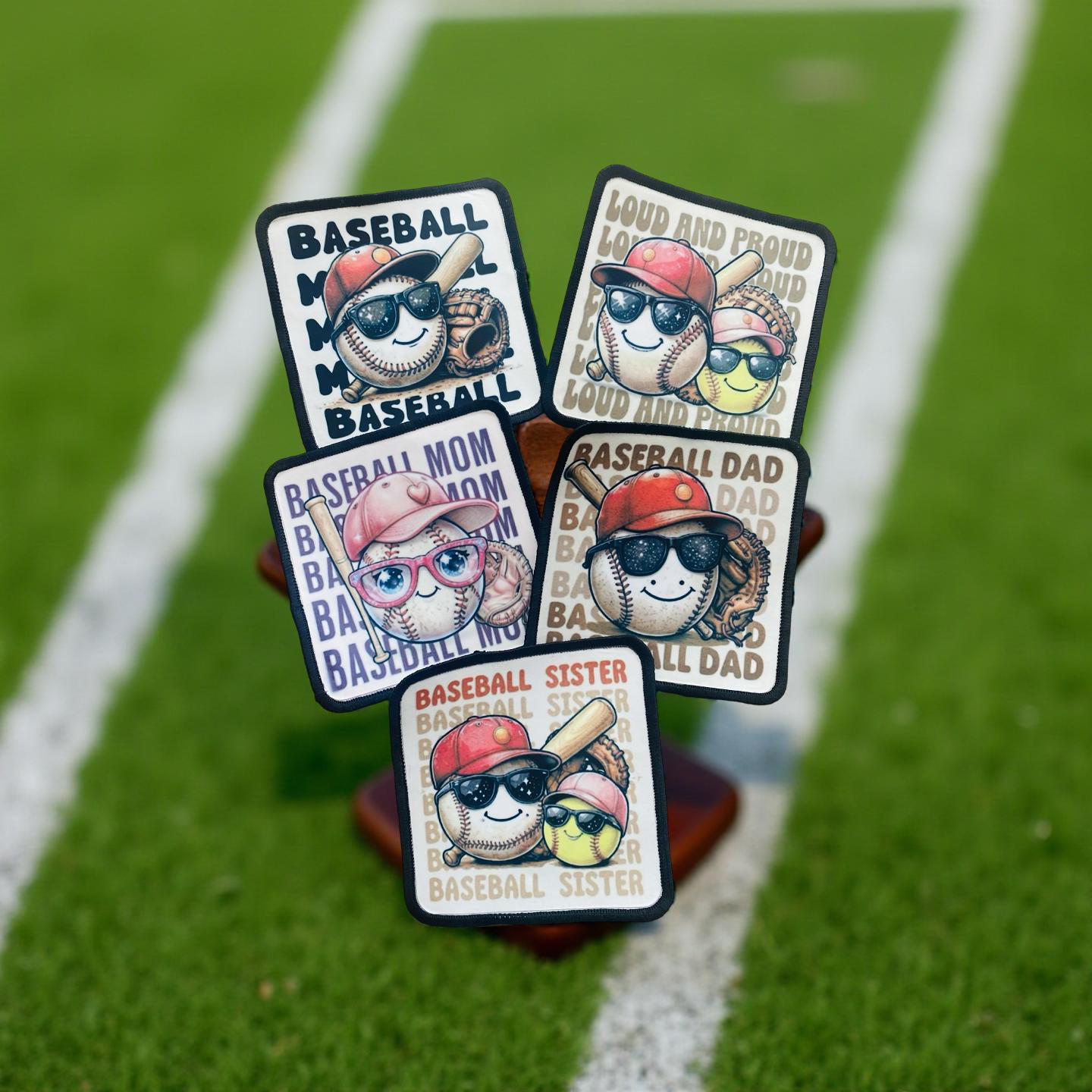 Baseball Family ~ Square premium patch