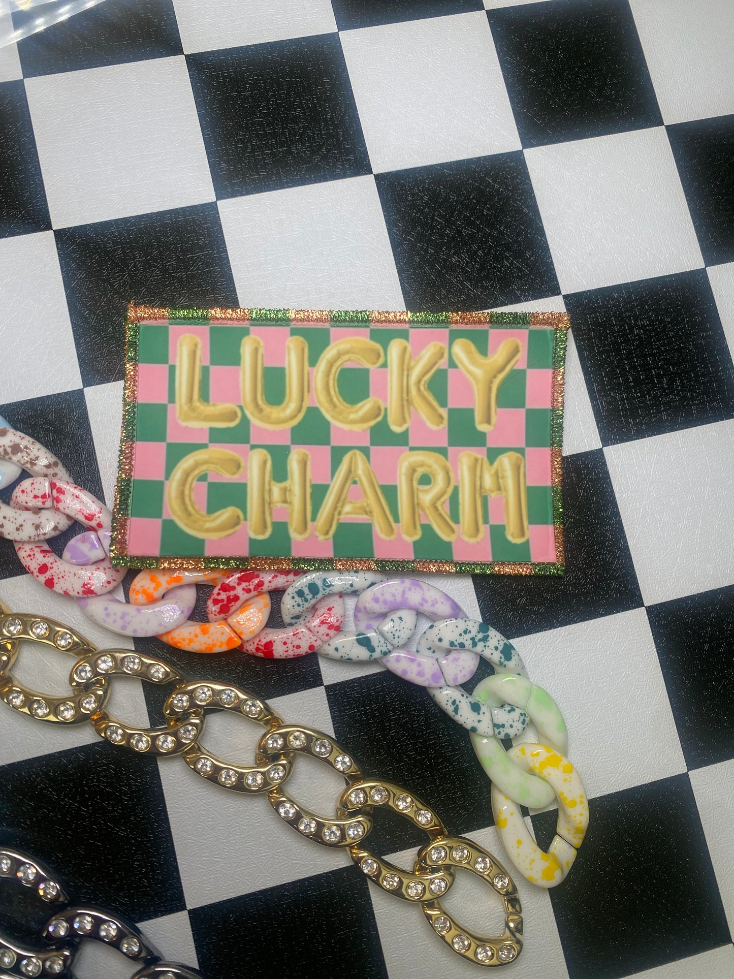 Gold π Charm~ Premium Patch