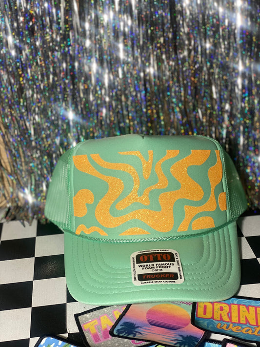 Crazy Waves Hat Transfer