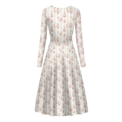 Womens Long Sleeve Maxi Dress Coquette