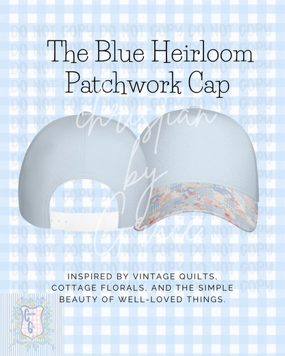 The Blue Heirloom Patchwork Cap~ Pre~order