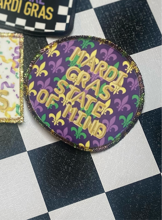 Mardi Gras State of mind~ Premium Patch
