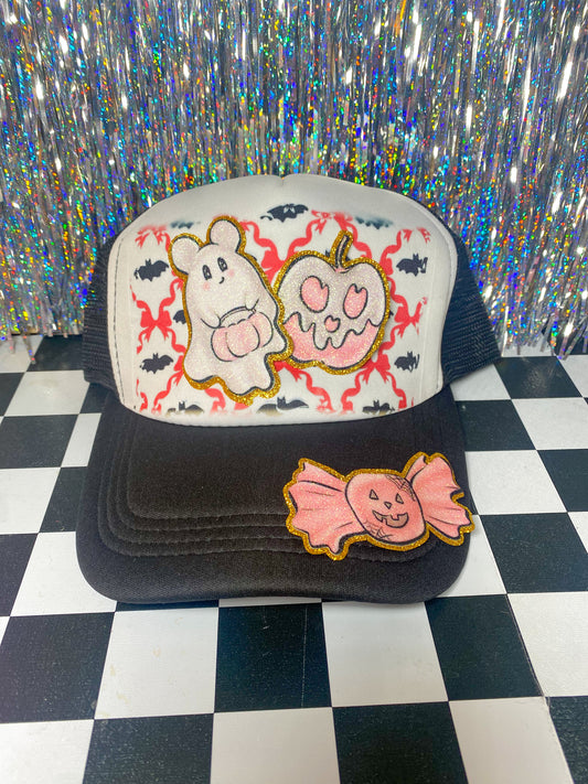 Pink Halloween Patches