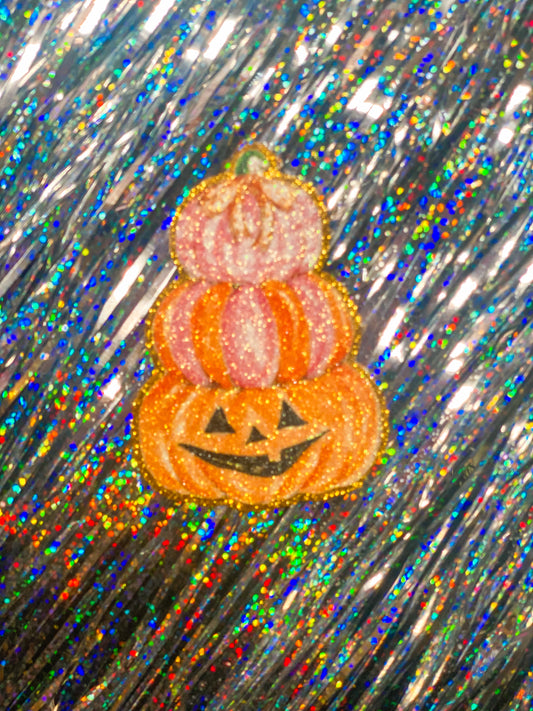 Pink & Orange Pumpkin stack Patch